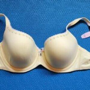 Victoria's Secret Body by Victoria Lined Demi Bra 36DD Pale Yellow